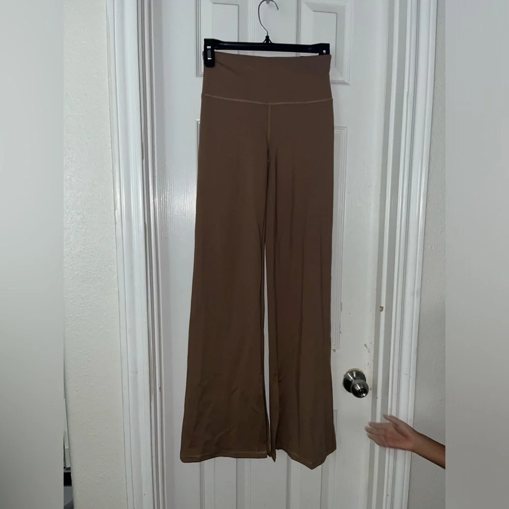 DSG brown momentum high rise wide leg pants